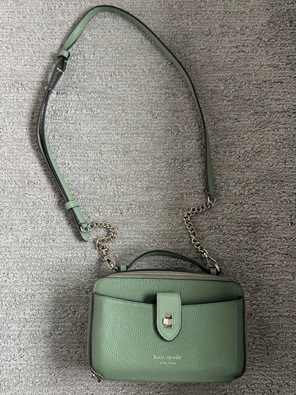 Kate Spade Green Leather Crossbody - Picture 3 of 5